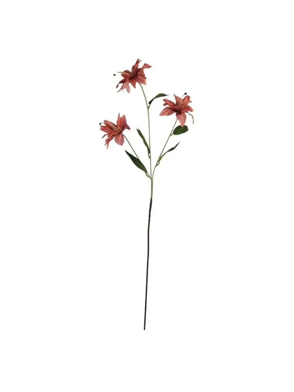 Luxury Artificial Tiger Lily Stem 34 Inch | Designer Artificial Silk Floral | Bl